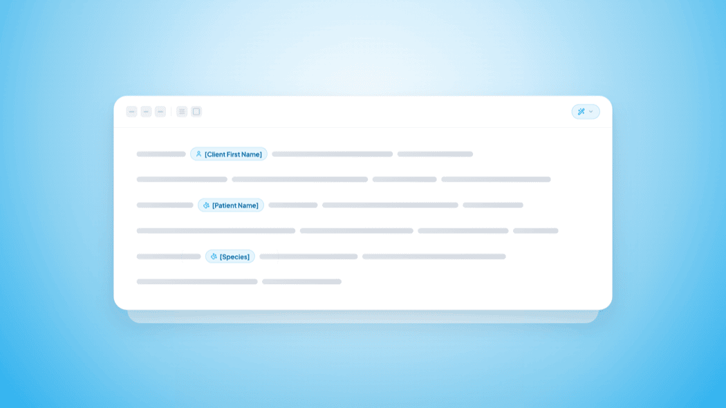 Snippets with dynamic variables in a CoVet record